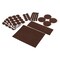 Prime-Line Furniture Felt Pad Assortment, Self-Adhesive Backing, Brown, Round 101 Pack MP76570 - alternate 1